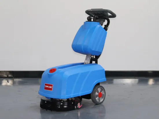 School Clean Industial Electric Battery Scrubber Compact Foldable Restaurant Floor Scrubber Machine